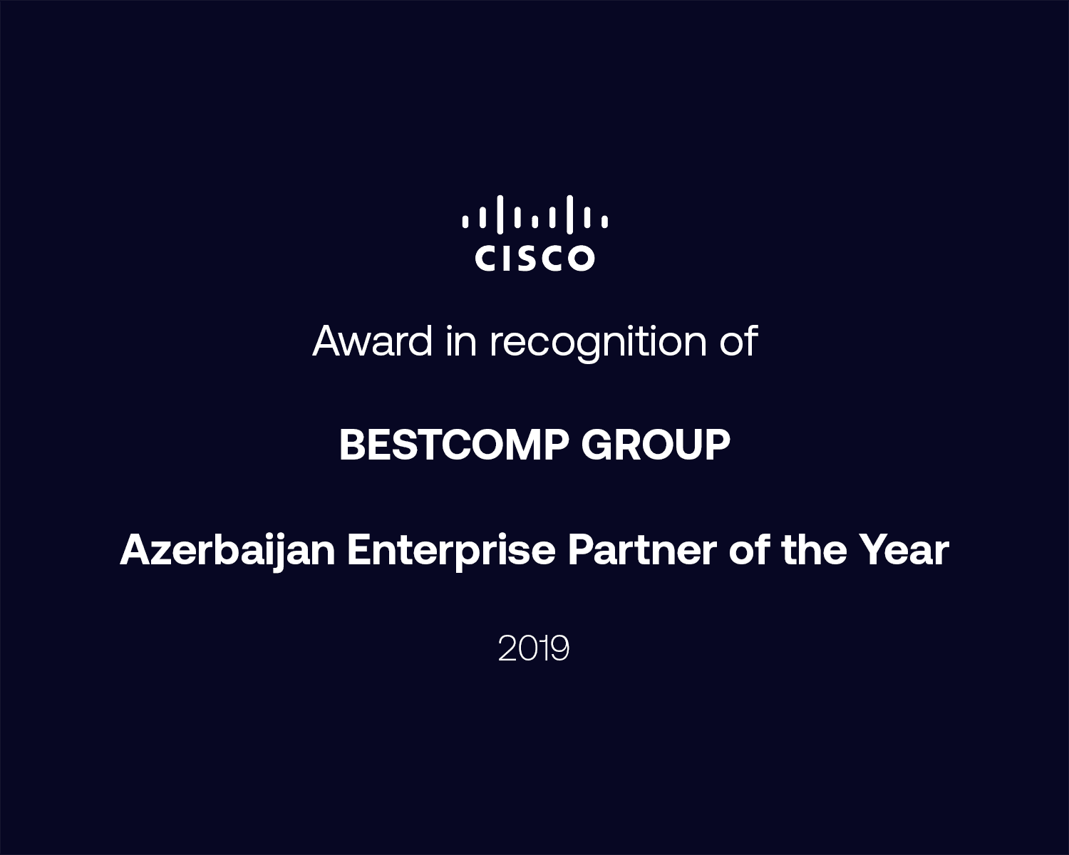 Azerbaijan Enterprise Partner of the Year 2019