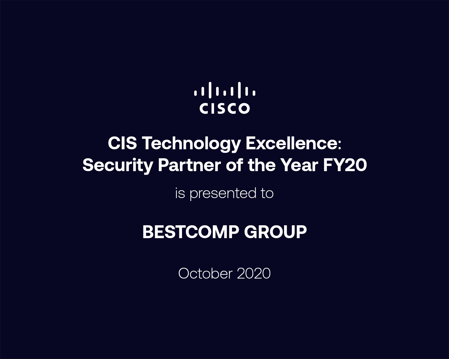 Security Partner of the Year 2020