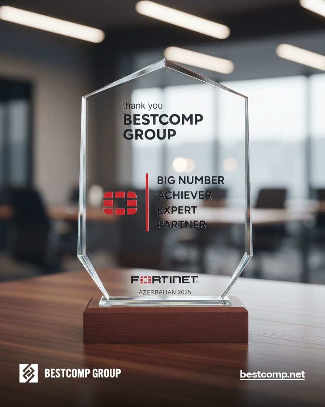 We have won the Fortinet Big Number Achiever – Expert Partner award